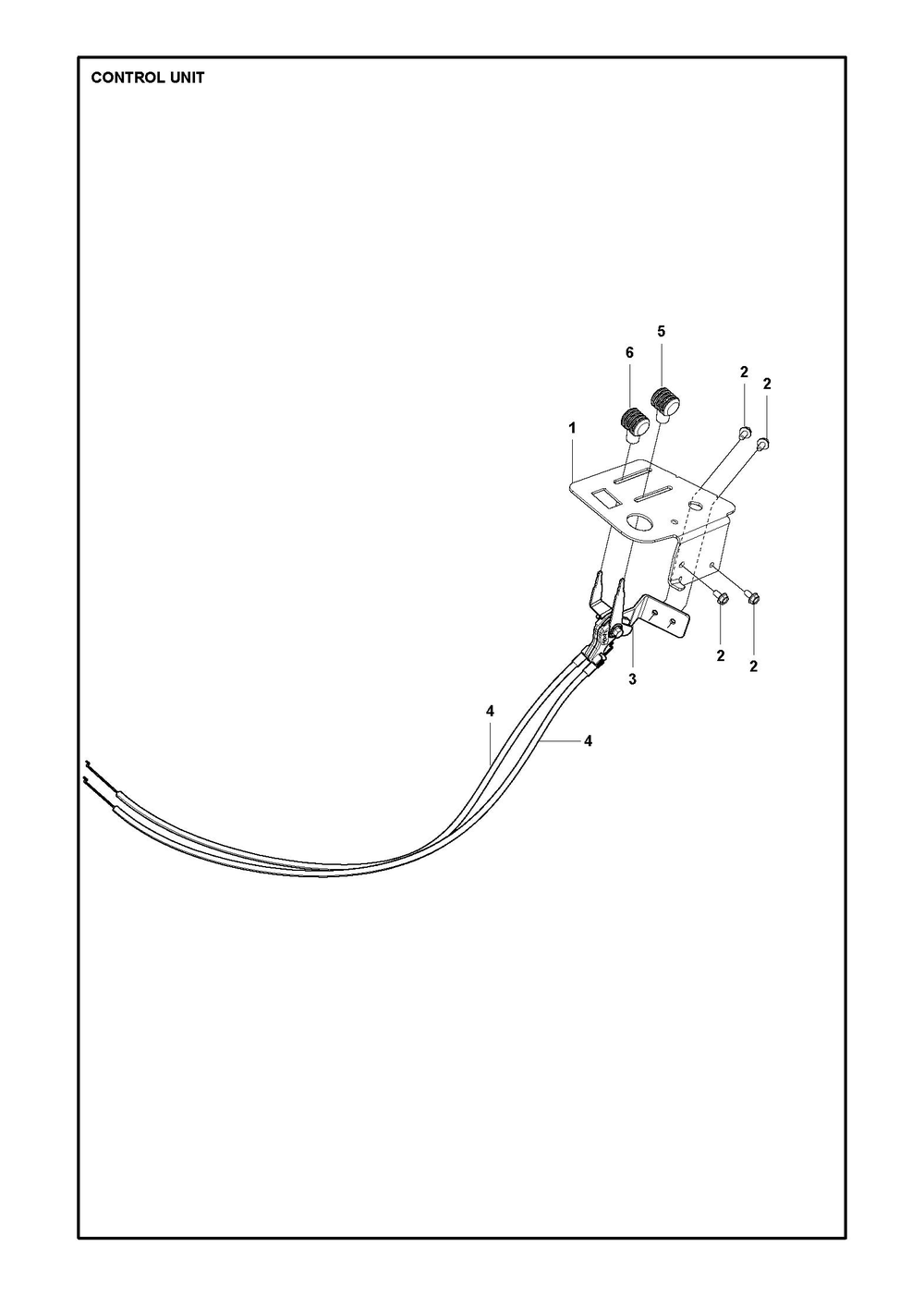 Controls Diagram and Parts List for R316TXAWD 2022 Husqvarna Lawn Tractor