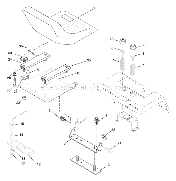 Page H Diagram and Parts List for GTH2248XPA (954567888) (2002-01) Husqvarna Lawn Tractor