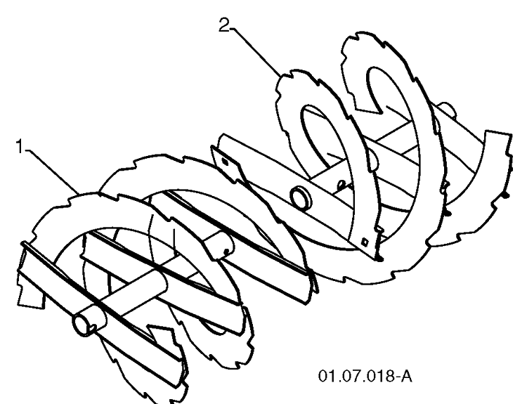 Auger Housing Impeller 3 Diagram and Parts List for ST2109E (96191004005)(2012-06) Husqvarna Snow Blower