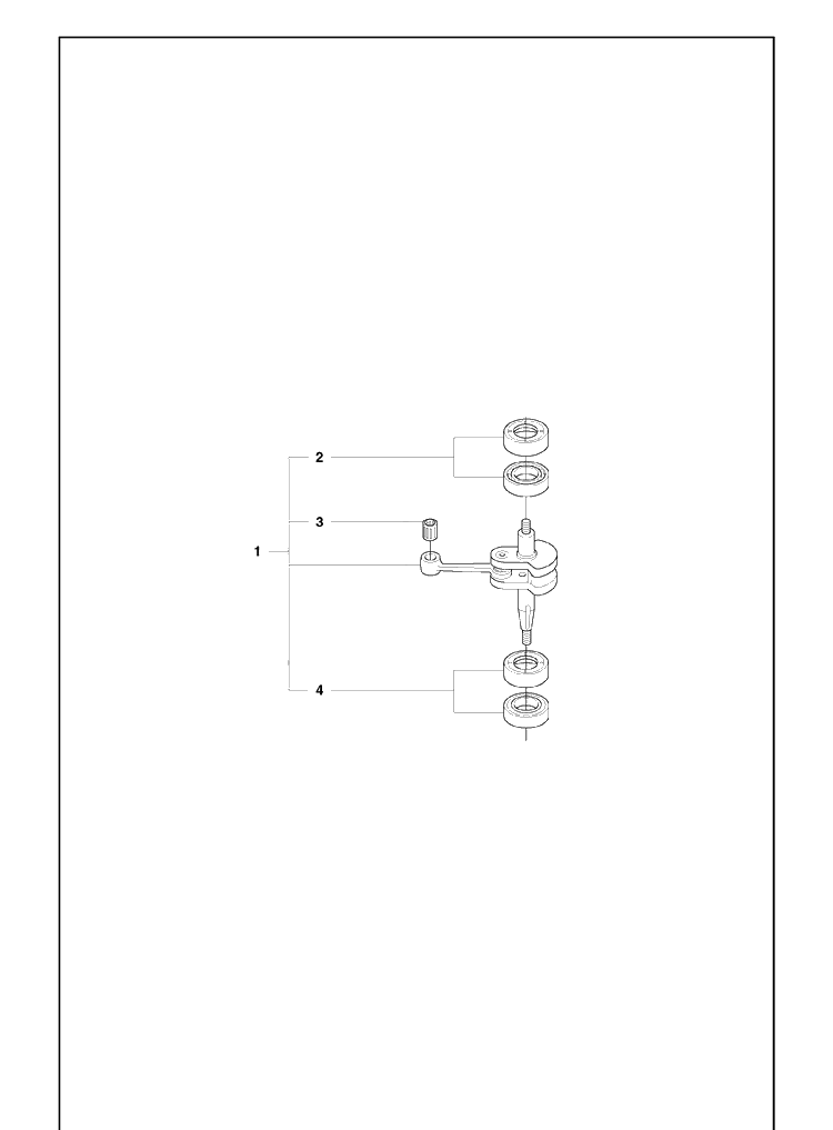 Crankshaft Diagram and Parts List for 323HD60 2009-02 Husqvarna Hedge Trimmer