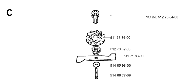Cutting Equipment 2 Diagram and Parts List for ROYAL43 1998-05 Husqvarna Lawn Mower