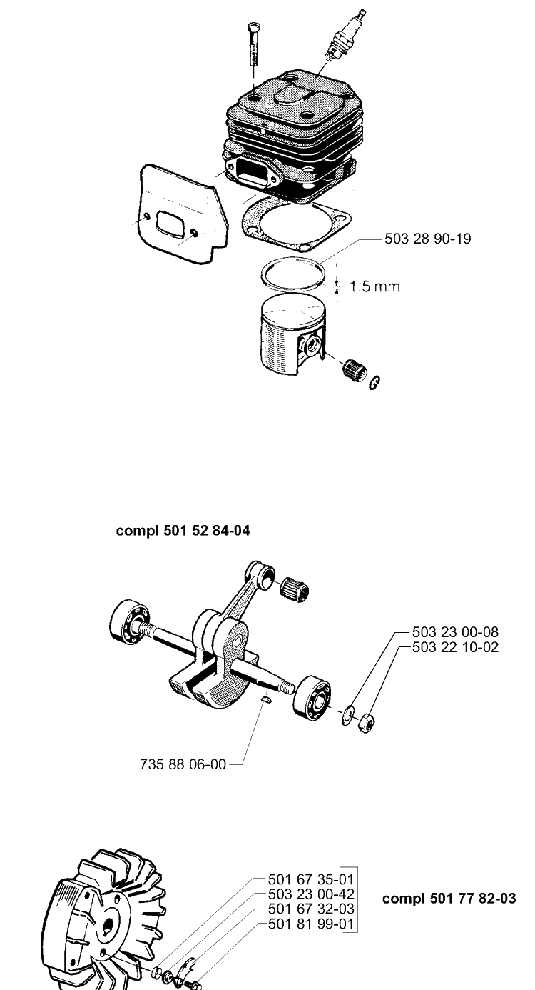 Spare Parts Diagram and Parts List for 268K 1997-01 Husqvarna Lawn Tractor Accessories