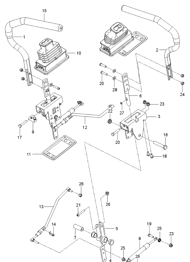 Steering Diagram and Parts List for Z248F (96795390100)(2018-10) Husqvarna Lawn Mower