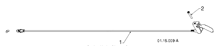 Handle 4 Diagram and Parts List for 11524E (96193007400)(2011-06) Husqvarna Snow Blower
