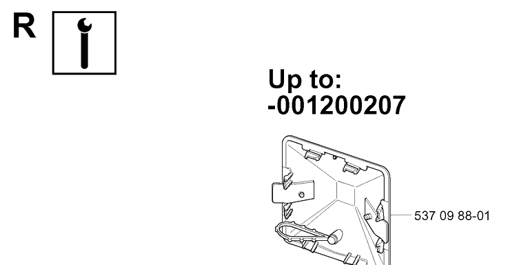 Service Updates Diagram and Parts List for 335XPT 20011800001-Current Husqvarna Chainsaw