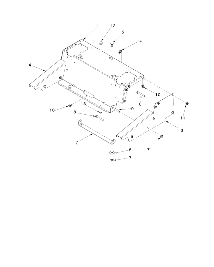 Frame - Seat Deck Diagram and Parts List for Z454 (96798470101)(2020-04) Husqvarna Lawn Mower