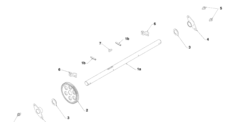 Drive 3 Diagram and Parts List for 1830SB (96193005000)(2009-08) Husqvarna Snow Blower