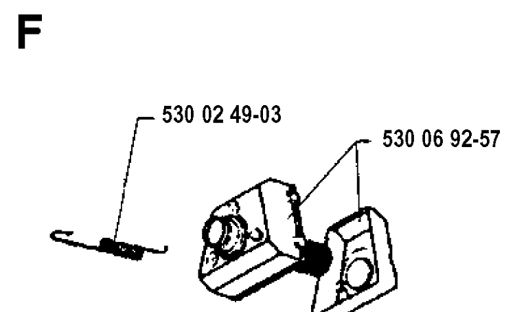 Muffler Diagram and Parts List for 26LC 19911400001-19931800000 Husqvarna Edger