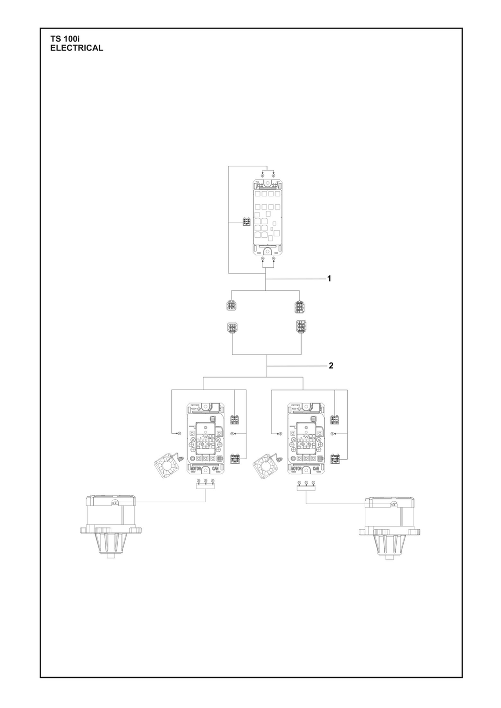 Electrical Diagram and Parts List for TS100I  Husqvarna Lawn Tractor
