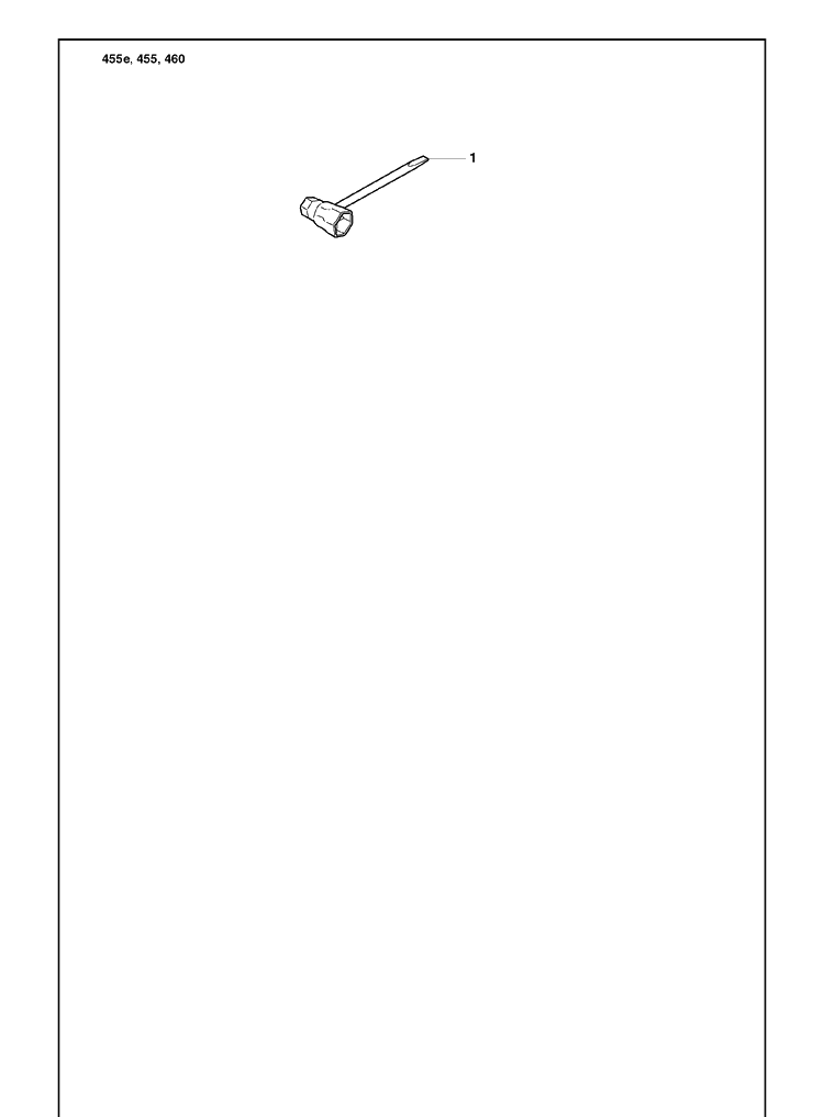 Accessories Diagram and Parts List for 455E 2009-10 Husqvarna Chainsaw