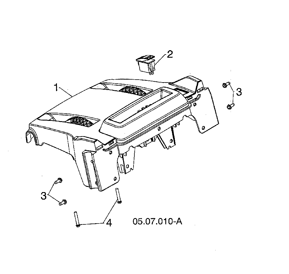 Base console Diagram and Parts List for 96193009705  Husqvarna Snow Blower