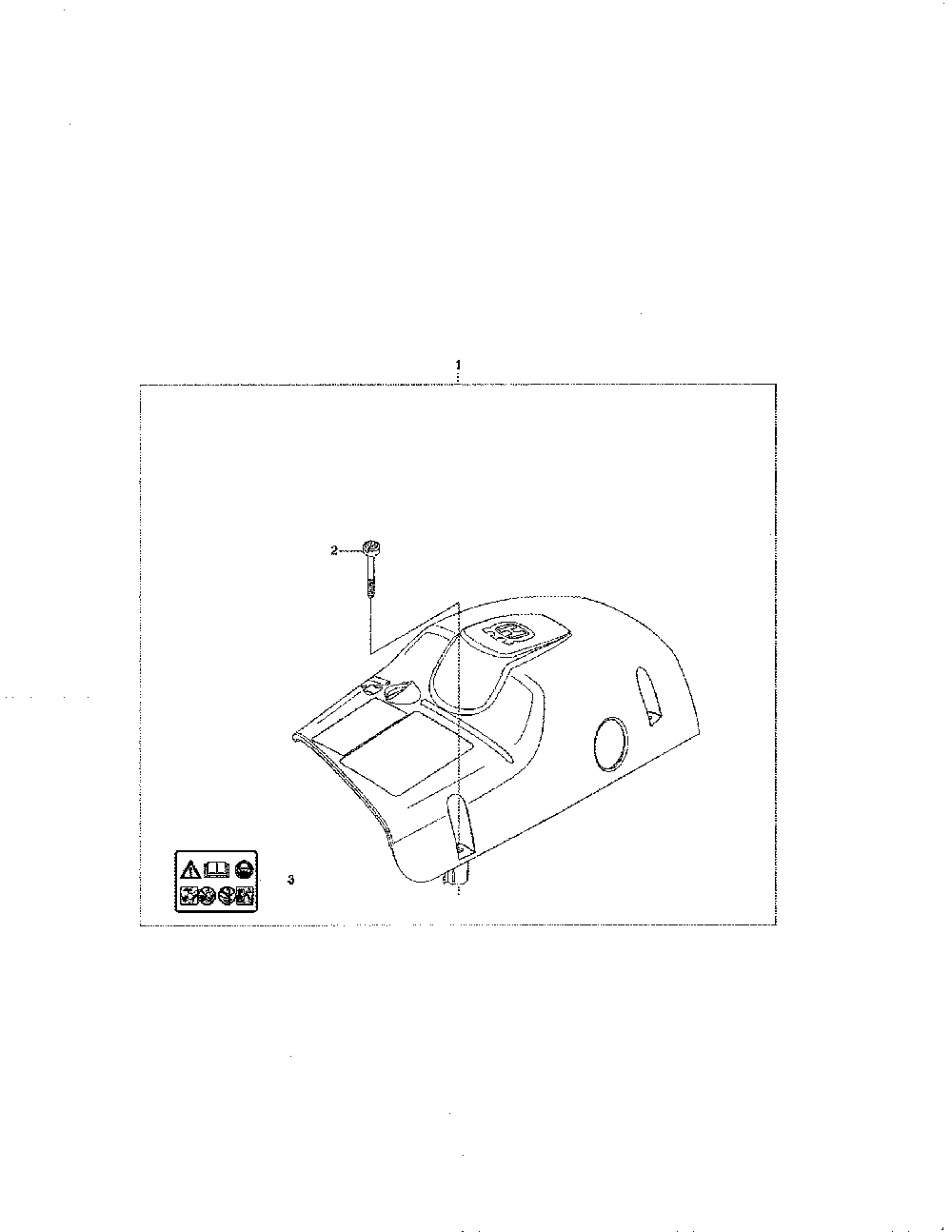Cover Diagram and Parts List for 965030298  Husqvarna Chainsaw