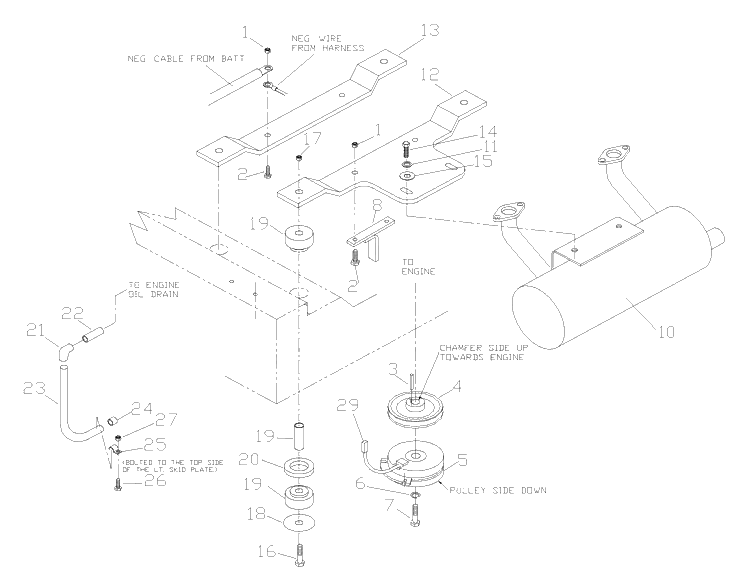 Engine Assembly (Kohler) Diagram and Parts List for ZTH7227KOB (968999225) (033600000 and Up)(2004-09) Husqvarna Lawn Mower
