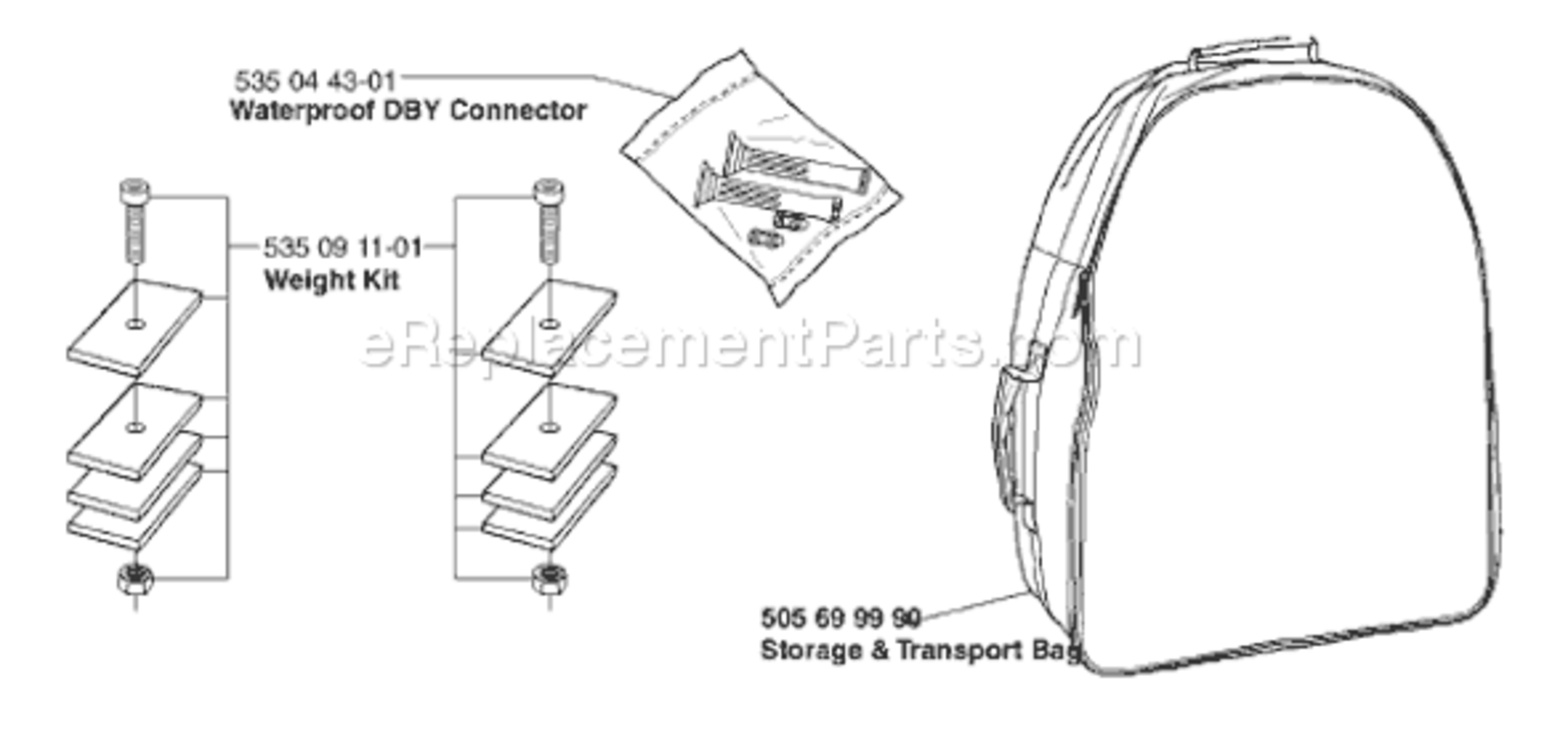Page J Diagram and Parts List for AUTO 2000-02 Husqvarna Lawn Mower