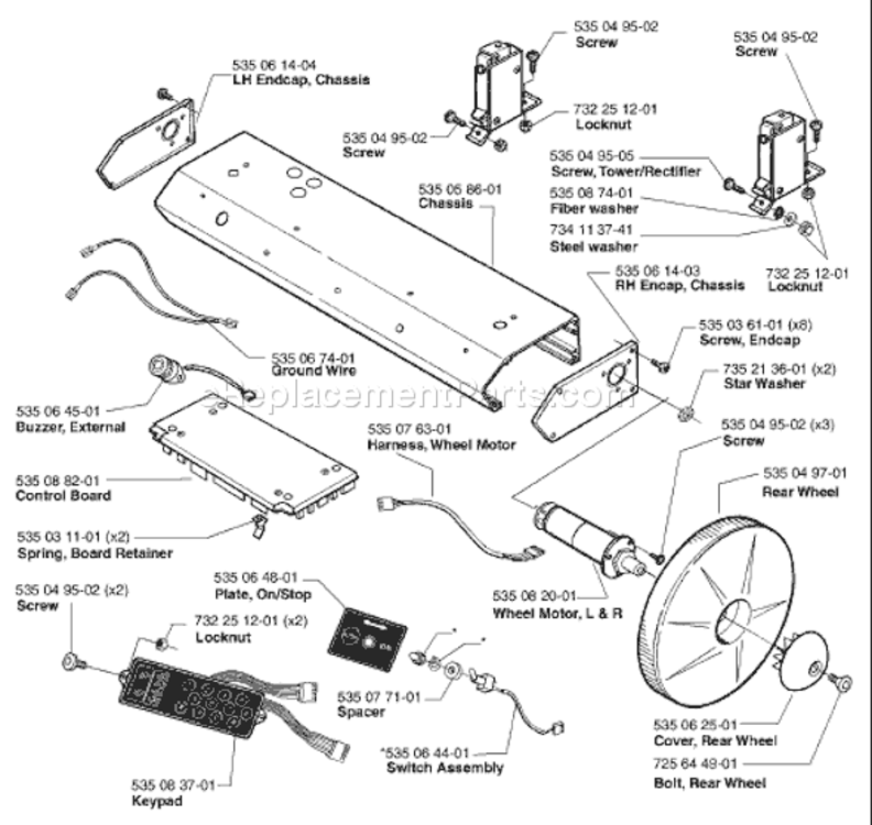 Page F Diagram and Parts List for AUTO 2000-02 Husqvarna Lawn Mower