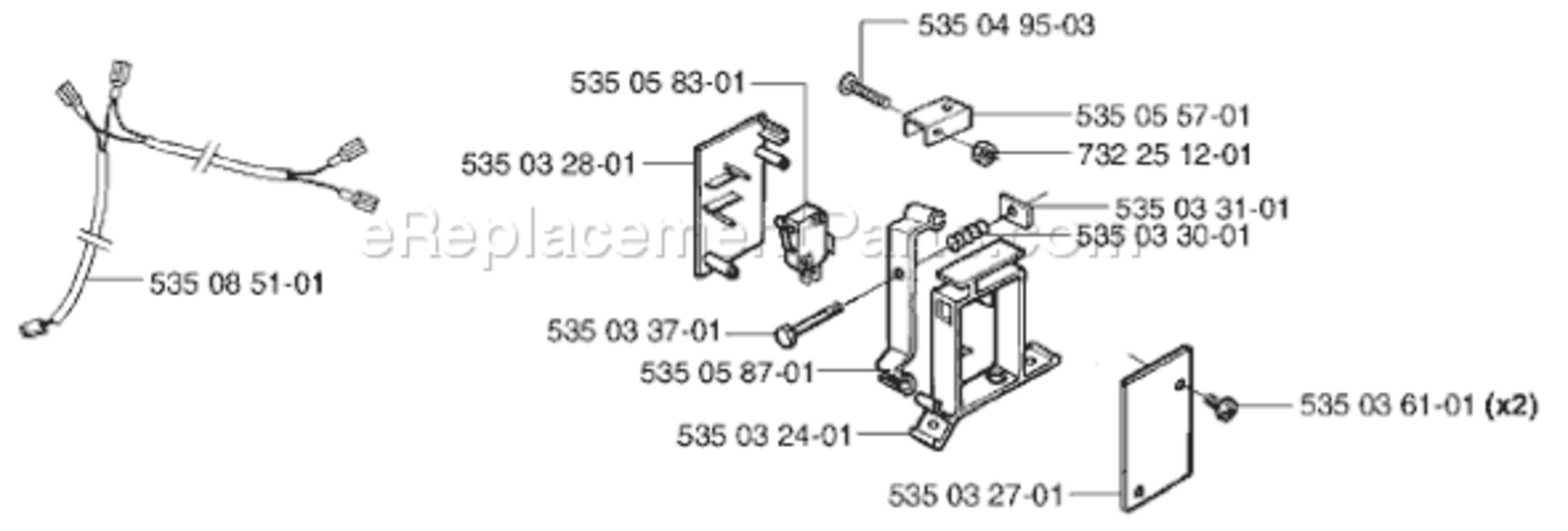 Page D Diagram and Parts List for AUTO 2002-02 Husqvarna Lawn Mower