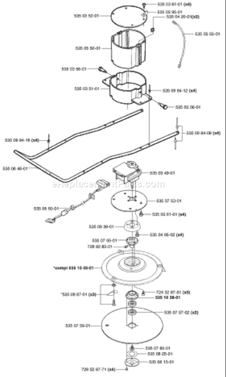 Page G Diagram and Parts List for AUTO 2002-02 Husqvarna Lawn Mower