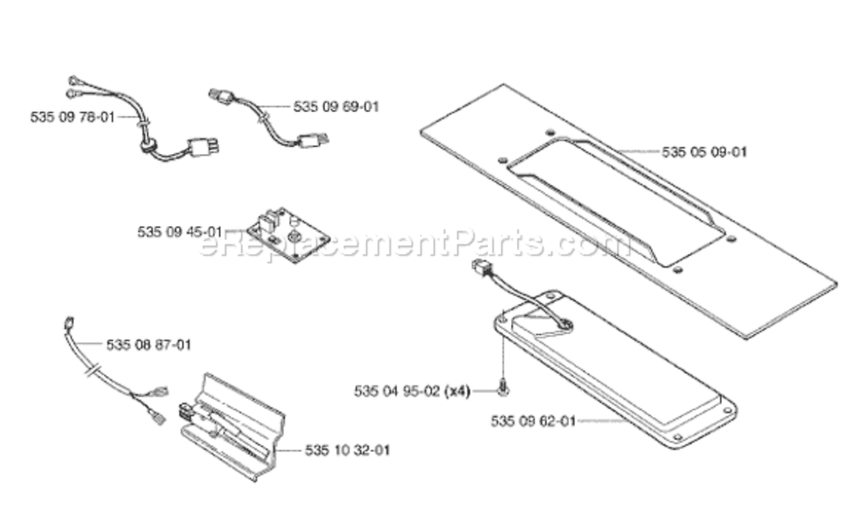 Page A Diagram and Parts List for AUTO 2003-01 Husqvarna Lawn Mower