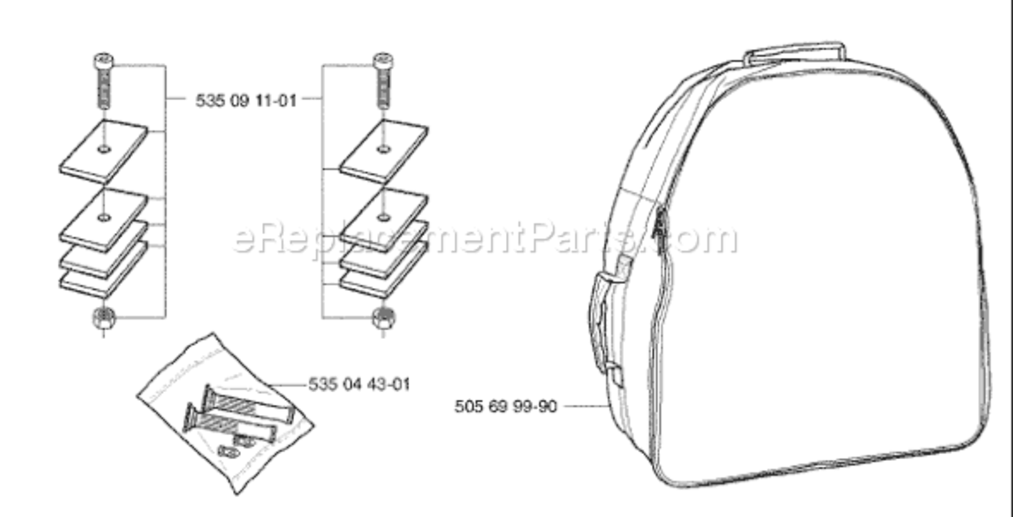 Page L Diagram and Parts List for AUTO 2003-01 Husqvarna Lawn Mower