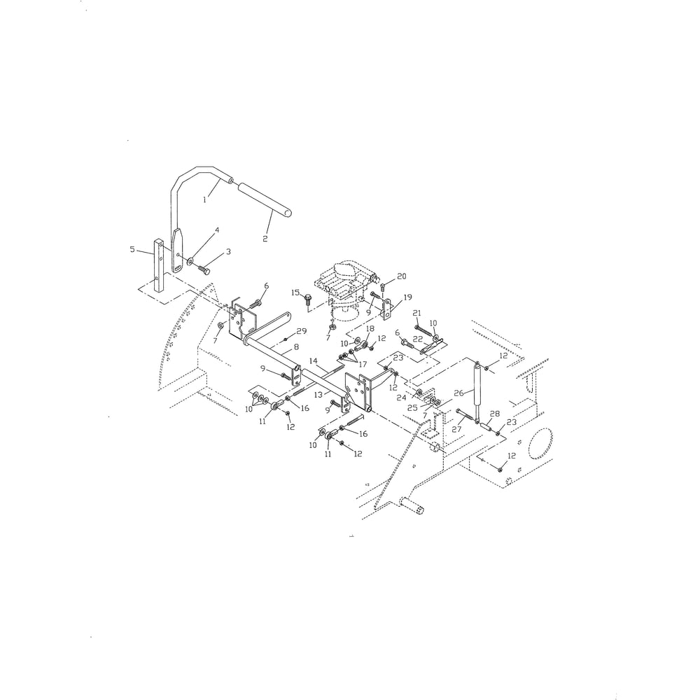 Motion Control Diagram and Parts List for ZTHQL4221A 968999172 Husqvarna Lawn Tractor