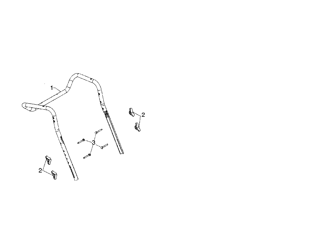 Upper handle Diagram and Parts List for ST224-96193009602  Husqvarna Snow Blower