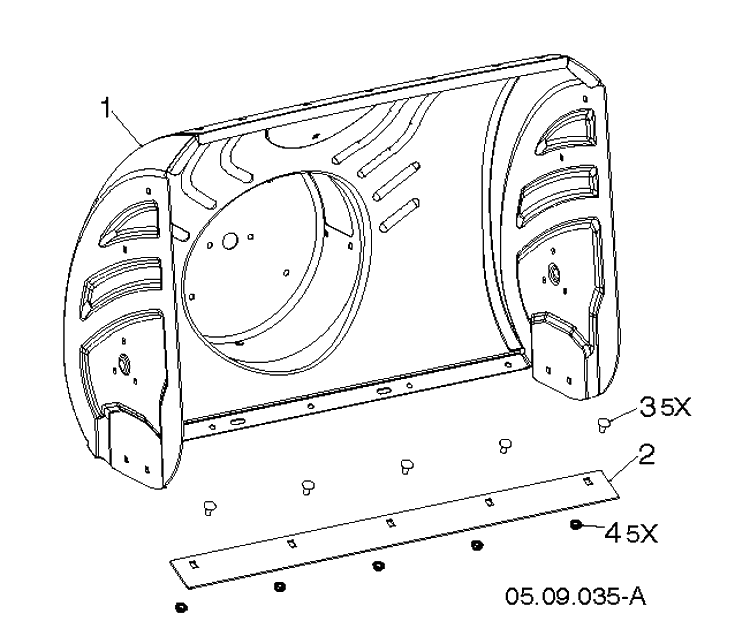 Auger Housing And Impeller 3 Diagram and Parts List for ST327 (96193012700)(2018-03) Husqvarna Snow Blower