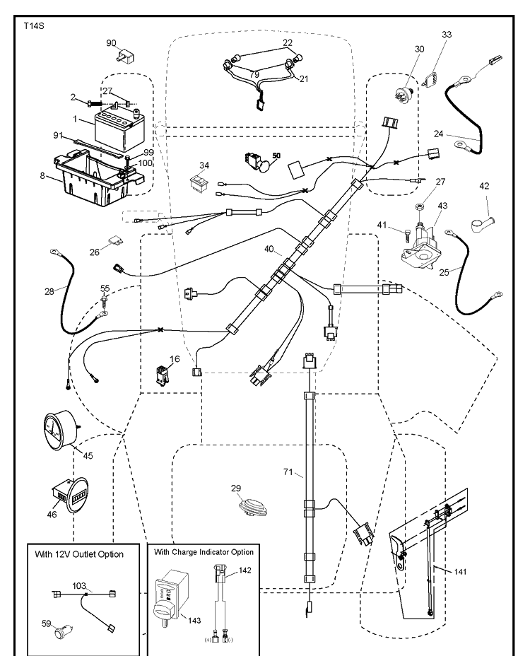 Electrical Diagram and Parts List for GT52XLS (96043015900)(2012-09) Husqvarna Lawn Tractor