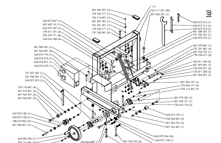 Frame 18 Diagram and Parts List for MZ54 (97045580100)(2019-12) Husqvarna Lawn Mower