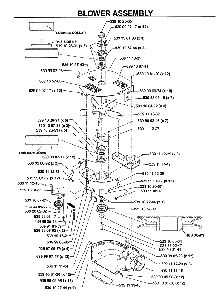 Repair Parts 4 Diagram and Parts List for 111750 2005-03 Husqvarna Lawn Tractor Accessories