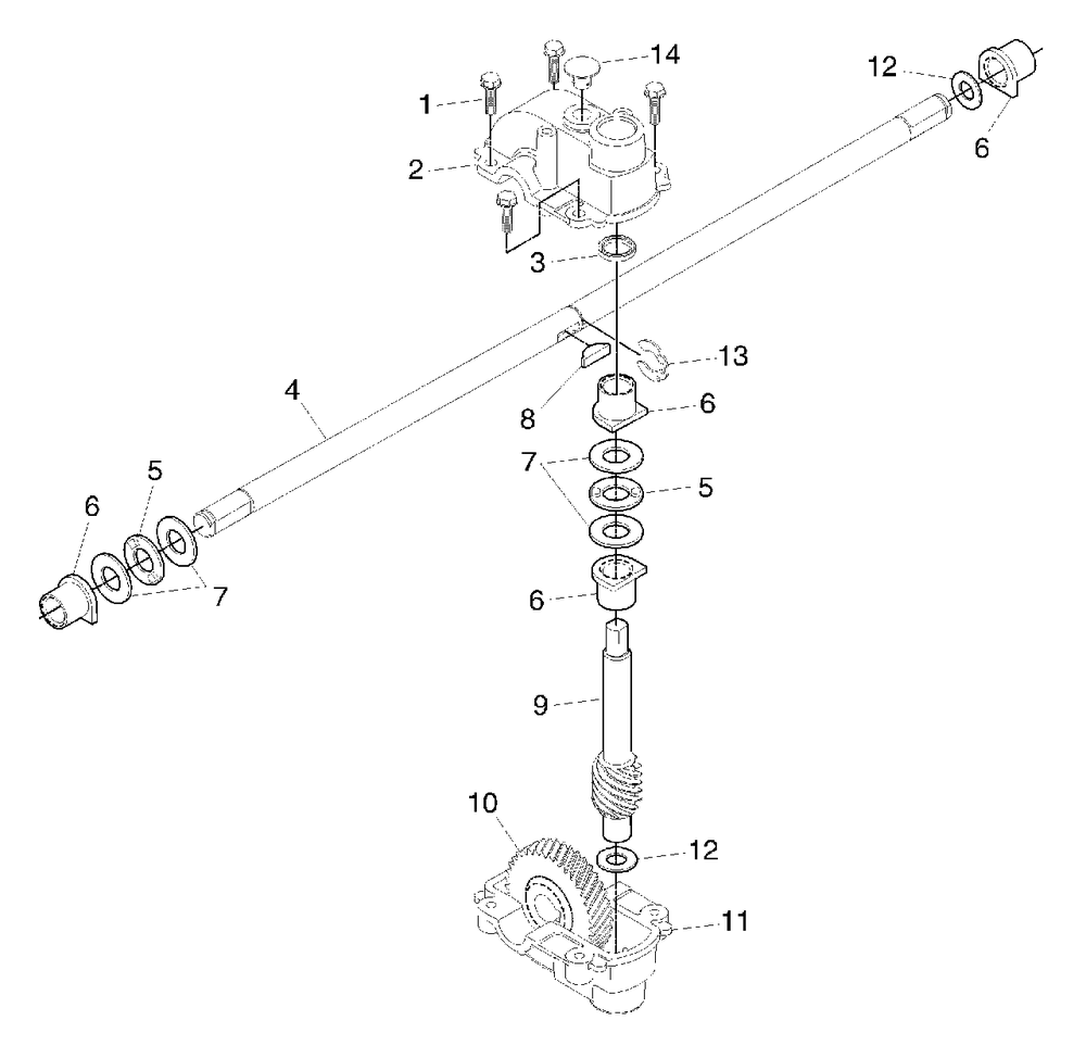 Gear Case Assembly 532180868 Diagram and Parts List for 5521RS (954223470-A)(2003-09) Husqvarna Lawn Mower
