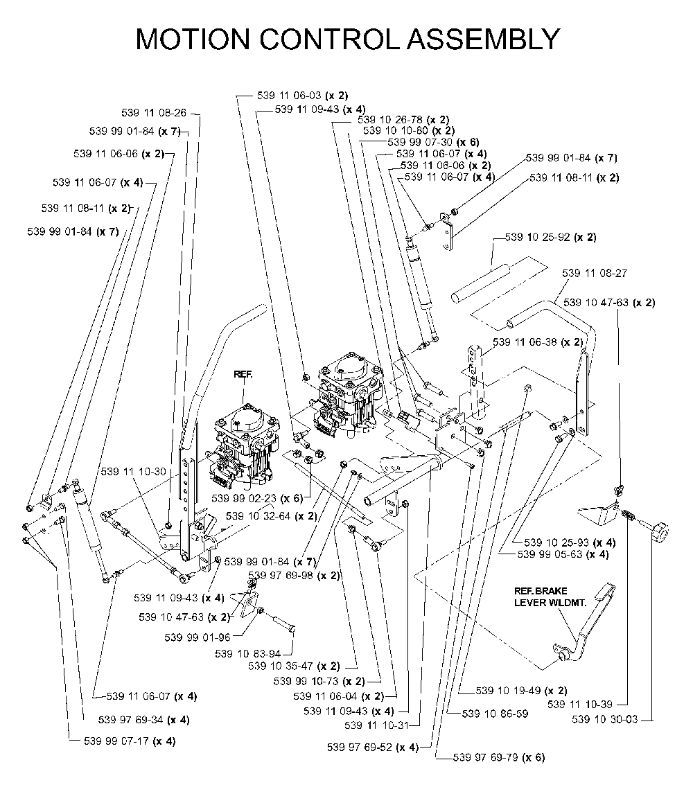 Controls Diagram and Parts List for IZ5224TLKOA (968999332)(2005-12) Husqvarna Lawn Tractor