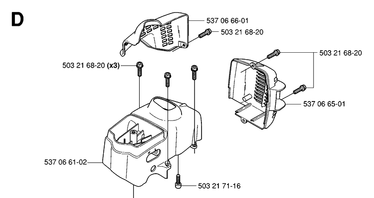 Cover 2 Diagram and Parts List for 326P 20062800001-20081199999 Husqvarna Pole Saw