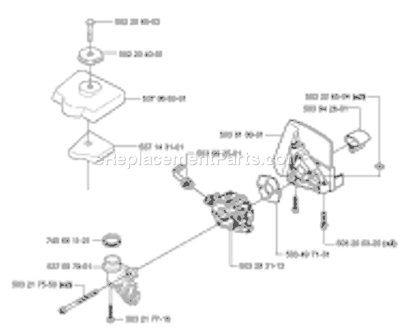 Page B Diagram and Parts List for 326HE3 (E-tech 2) (2001-09) Husqvarna Trimmer
