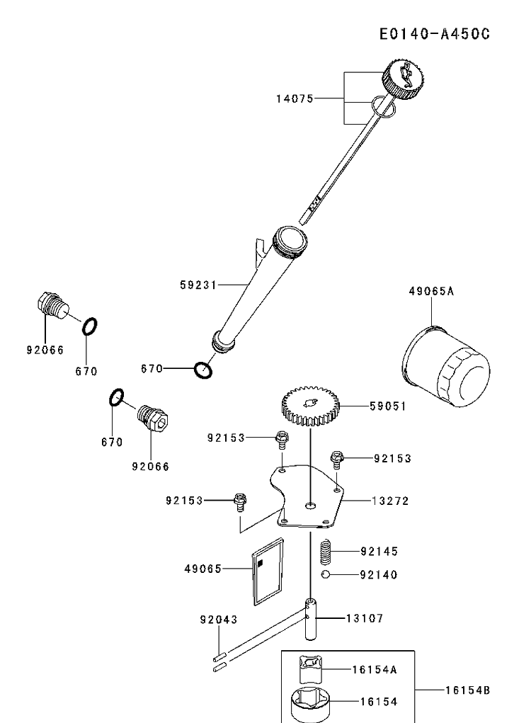 Lubrication Diagram and Parts List for FX801V-FS00 2017-09 Husqvarna Engine