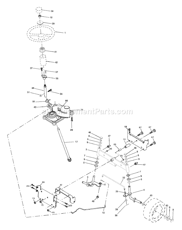 Page I Diagram and Parts List for LTH1742D (954570376) (2003-05) Husqvarna Lawn Tractor