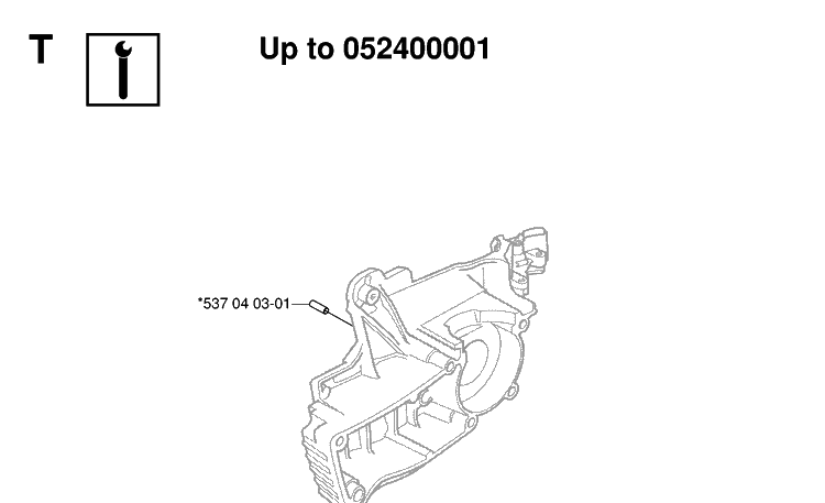 Service Updates Diagram and Parts List for 575XP 20070100001-Current Husqvarna Chainsaw