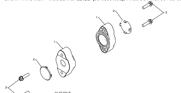 Auger Housing / Impeller Assembly - C 2 Diagram and Parts List for 924SB (96193004500)(2009-06) Husqvarna Snow Blower