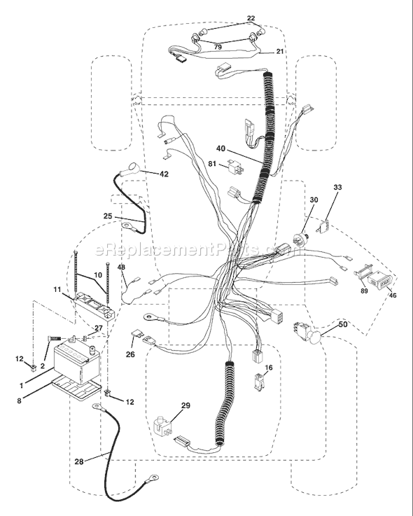 Page C Diagram and Parts List for GTH2350 (GTHK2350A) (954568540) (2002-07) Husqvarna Lawn Tractor
