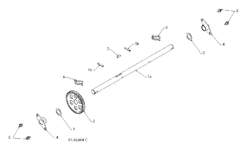 Drive Diagram and Parts List for 11527SB96193006400 2010-06 Husqvarna Snow Blower