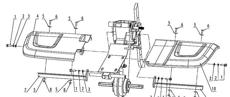 Tine Shield Diagram and Parts List for TF338P  Husqvarna Cultivator