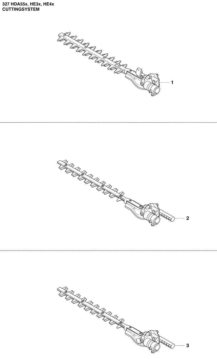 Gear 2 Diagram and Parts List for 327HE4X-SERIES (966976501)(2009-04) Husqvarna Hedge Trimmer