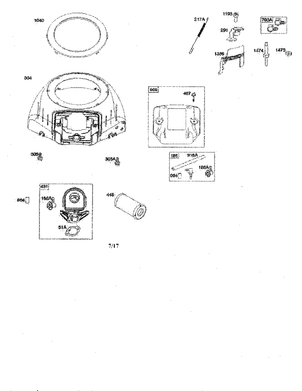 Blower housing/air cleaner Diagram and Parts List for 96045005700  Husqvarna Lawn Tractor