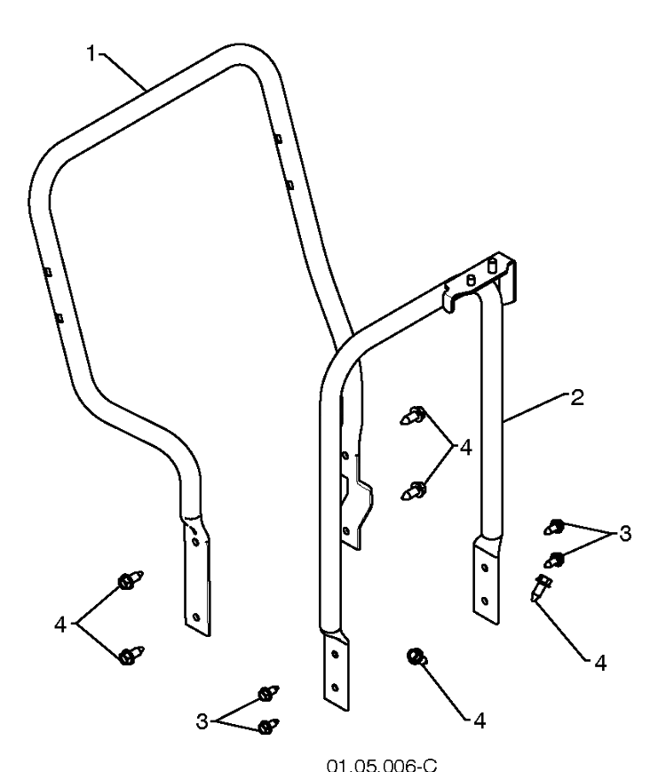 Handles 6 Diagram and Parts List for ST261E (96191003000)(2009-09) Husqvarna Snow Blower