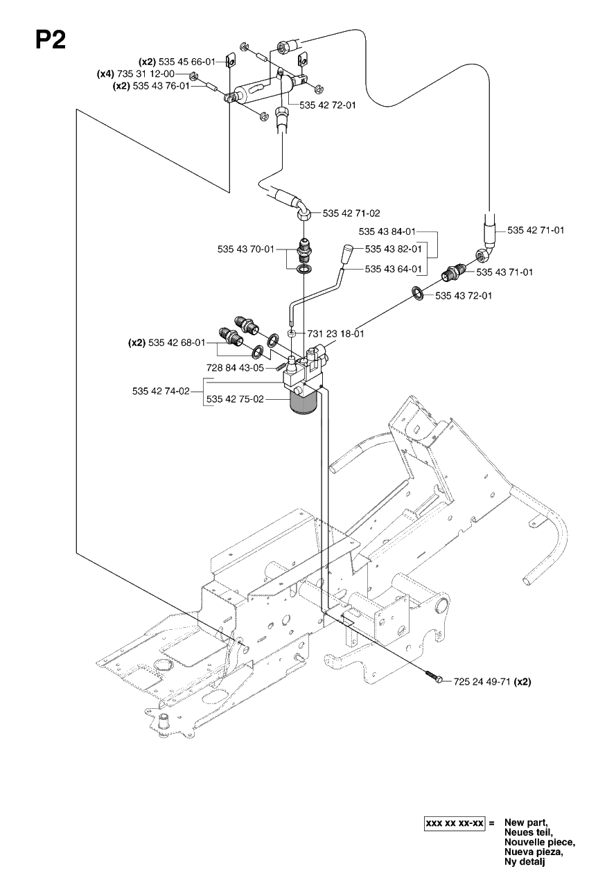 Transmission 3 Diagram and Parts List for PF21AWD (965095101)(2007-03) Husqvarna Lawn Tractor