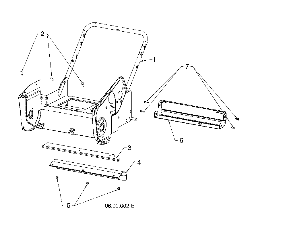Frame assembly Diagram and Parts List for 96183000405  Husqvarna Snow Blower