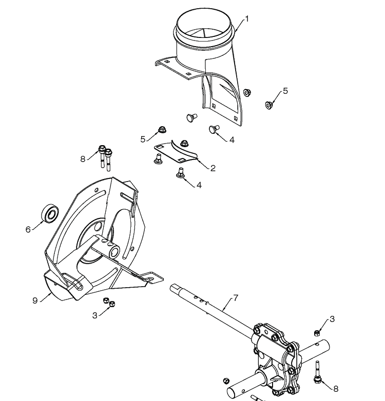 Auger Housing And Impeller 7 Diagram and Parts List for ST224P (96193012204)(2019-03) Husqvarna Snow Blower