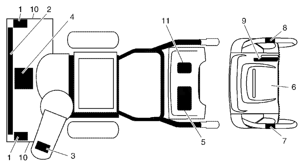 Decals Diagram and Parts List for 8524STE (954224194-A)(2004-08) Husqvarna Snow Blower