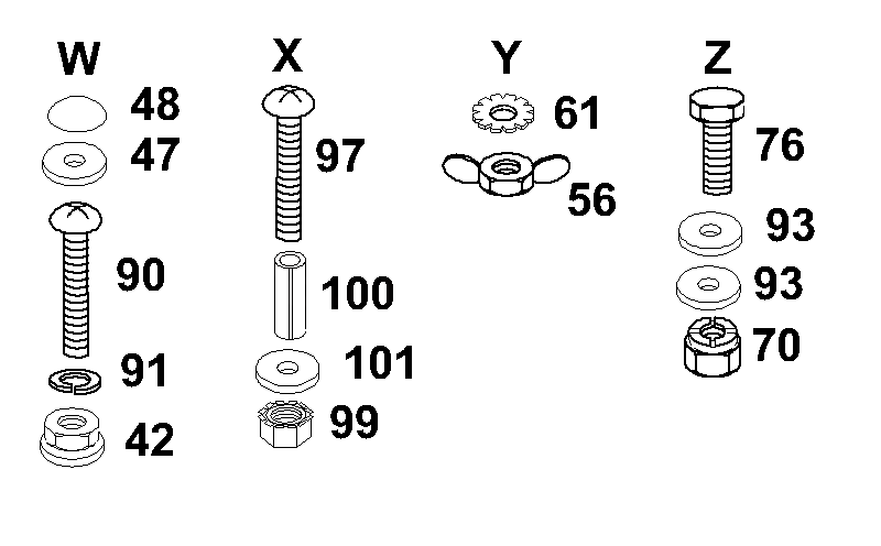 Chassis And Enclosures (Part 2) Diagram and Parts List for YT161H (127589)(1990-11) Husqvarna Lawn Tractor