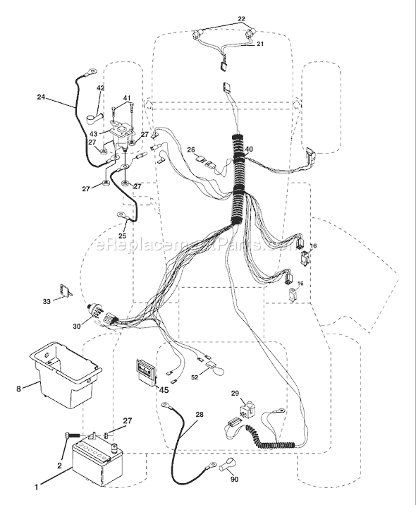 Page D Diagram and Parts List for LTH18542B (954571731) (2004-03) Husqvarna Lawn Tractor