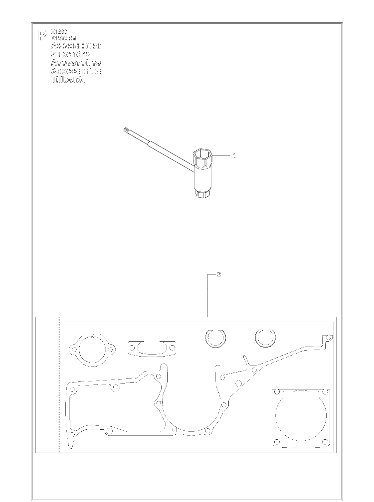 Tools Diagram and Parts List for K1260 (K1260 Rail)(2010-10) Husqvarna Table Saw Accessories